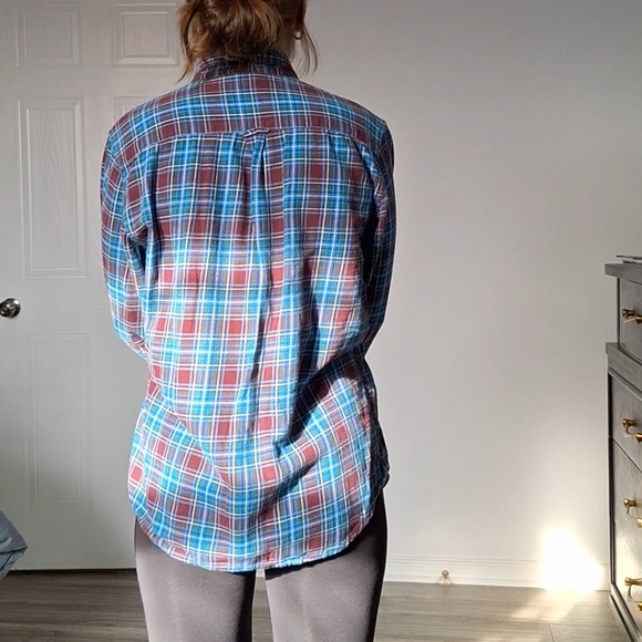 Blue and Burgundy Flannel - Picture 3 of 7